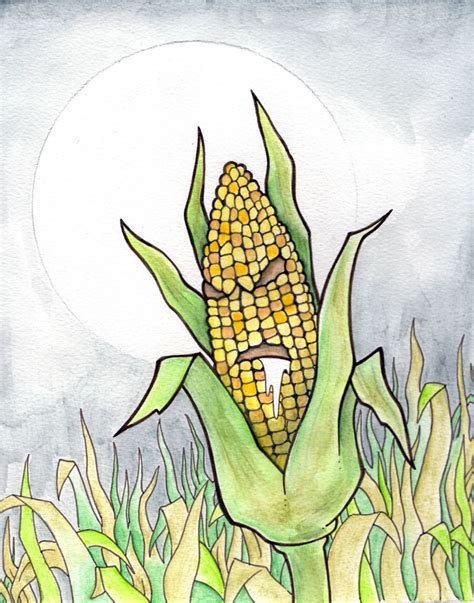 Corn Field Drawing at GetDrawings | Free download