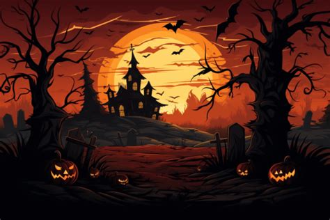 Beautiful Halloween Background Graphic by Art On Demand · Creative Fabrica