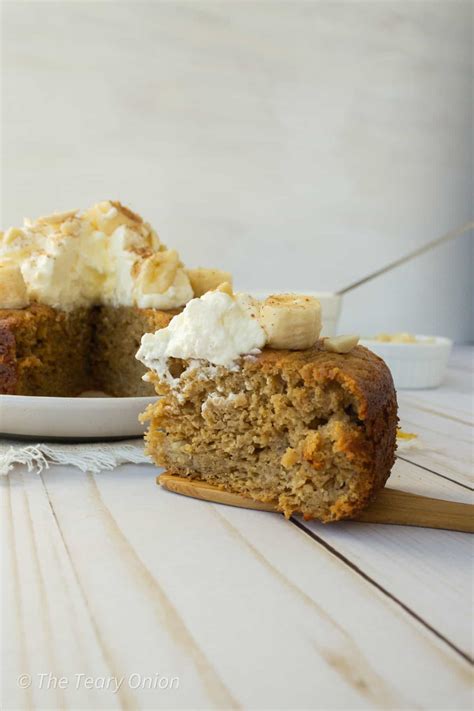 Healthy Banana Cake - The Teary Onion