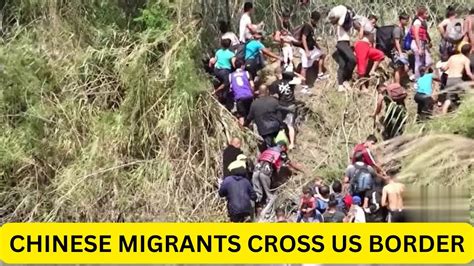 Illegal Chinese Migrants Crossing The US Southern Border - YouTube