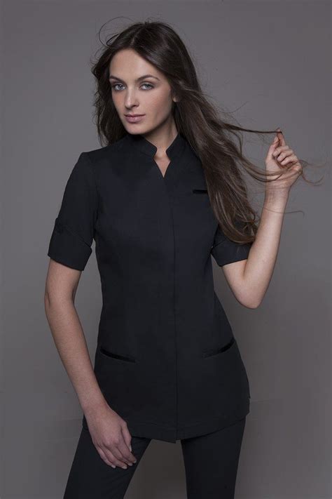 NIAGARA Tunic (Black) - Spa - Beauty - Medical | Beauty uniforms, Spa ...