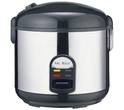 SPT 6-Cup Rice Cooker with Stainless Steel Body - QVC.com