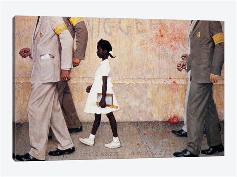 The Problem We All Live With (Ruby Bridges) ... | Norman Rockwell | iCanvas