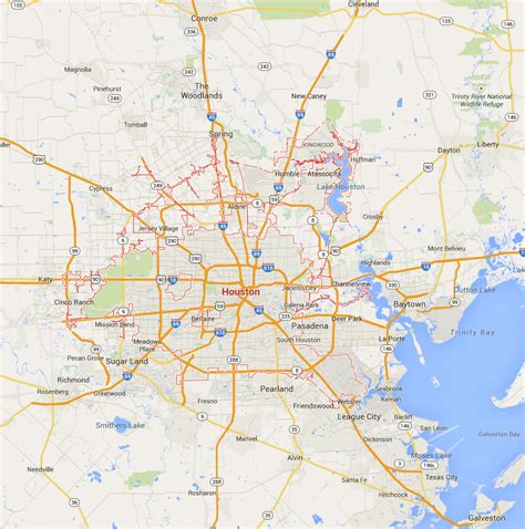 Houston, Texas Map