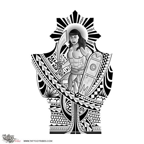 Lapu-Lapu (Warrior) lapu-lapu warrior lapulapu original tribal tattoo ...