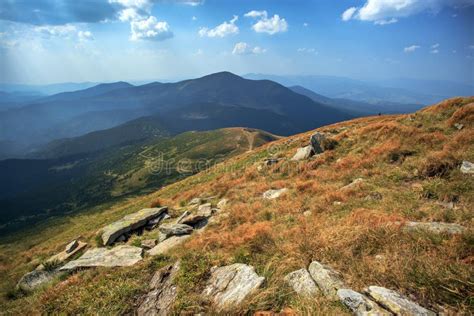 Hoverla, the Highest Mountain in Ukraine Stock Photo - Image of light ...