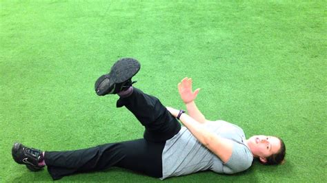 Supine Biceps Femoris Stretch - YouTube