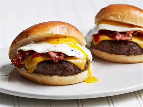 Bacon, Egg and Cheese Breakfast Burgers Recipe | Food Network Kitchen | Food Network