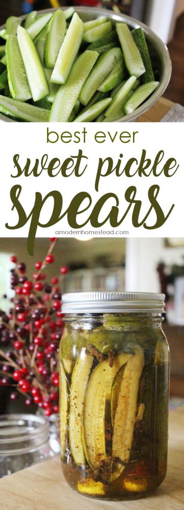 The Best Sweet Pickle Recipe