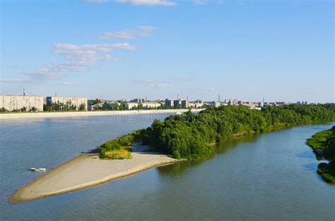 Irtysh River in Omsk, Russia Stock Image - Image of rest, sunlight: 18392593