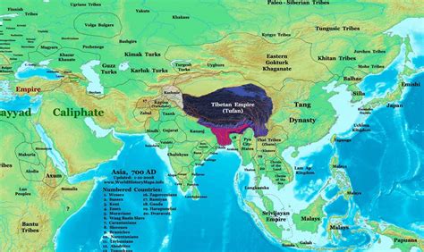 Tibetan Empire - World History Maps