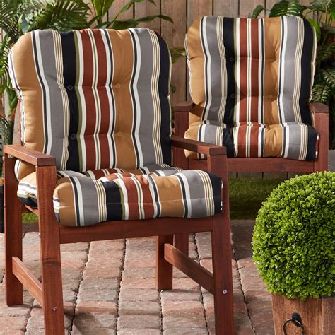 Brick Stripe Outdoor Chair Cushion (2-pack) - Walmart.com - Walmart.com