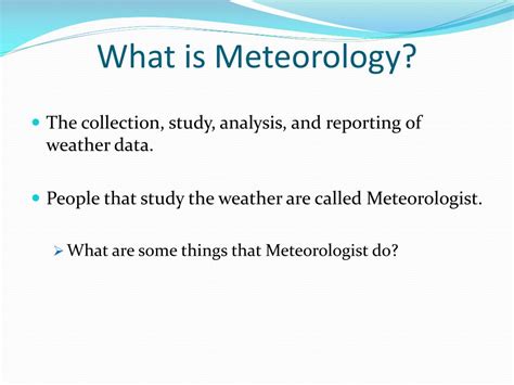 PPT - Climate and Meteorology 04: Meteorology PowerPoint Presentation, free download - ID:2421569