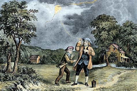 June 15: Benjamin Franklin performs the first lightning experiment with kite wings