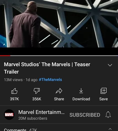 The Marvel's teaser trailer is getting review bombed