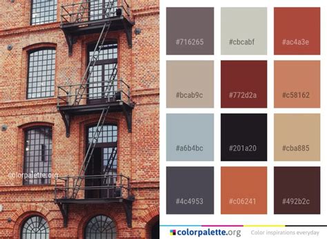 brick red color palette - Google Search | Red colour palette, Brick ...