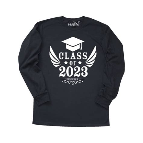 INKtastic - Class of 2023 with Graduation Cap and Wings Long Sleeve T-Shirt - Walmart.com ...