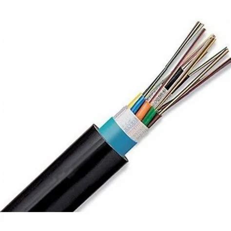 Black Overall Diameter: 7mm 12 Core Fiber Optic Distribution Cable ...