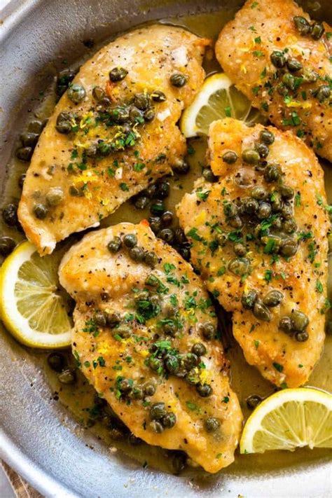 Chicken Piccata with Lemon Caper Sauce - Jessica Gavin