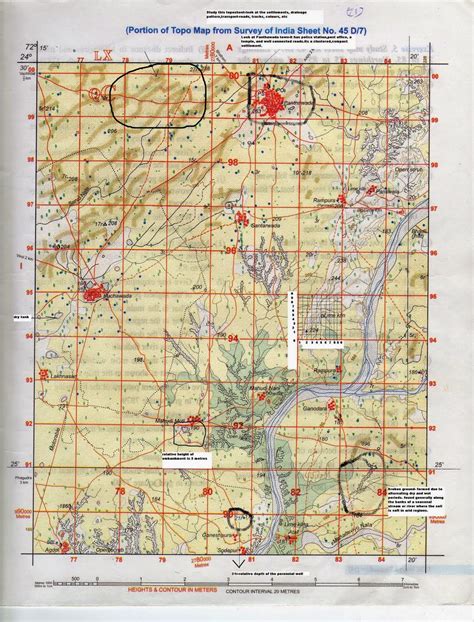 Survey Of India Map Sheet 45d10