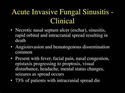 PPT - Fungal Sinusitis: An Overview PowerPoint Presentation - ID:343185