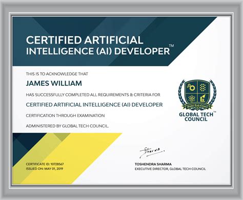 Best AI Certificate Program: Artificial Intelligence Developer Certification Online - Global ...