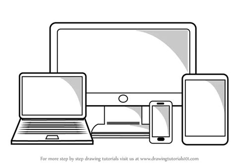 Learn How to Draw Tech Gadgets (Everyday Objects) Step by Step ...