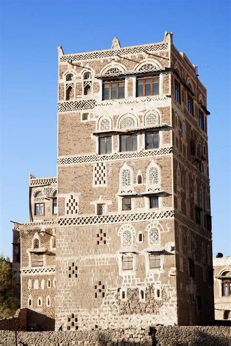 Sanaa, Yemen - Traditional Yemeni Architecture Stock Photo - Image of ...