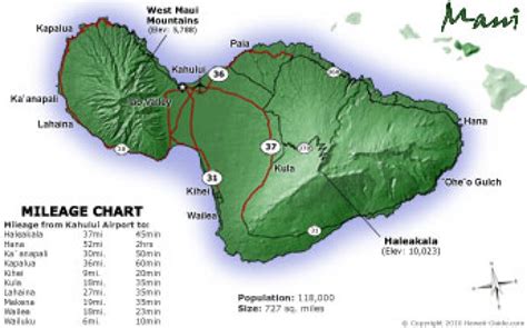 Maui Maps - Updated Maui Road & Travel Map