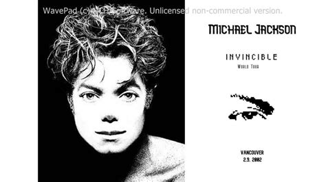 Michael Jackson - Invincible World Tour 2.9. 2002 Vancouver (fanmade ...