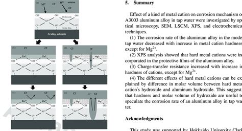 Corrosion mechanism of the aluminum alloy in the solutions containing ...