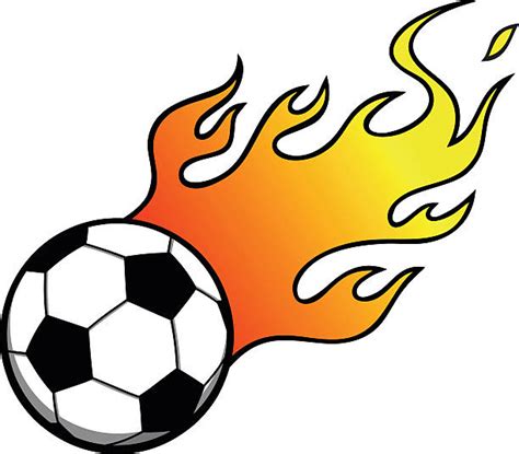 Soccer Ball Flames Cartoons Illustrations Royalty Free Vector Graphics | Free Download Nude ...