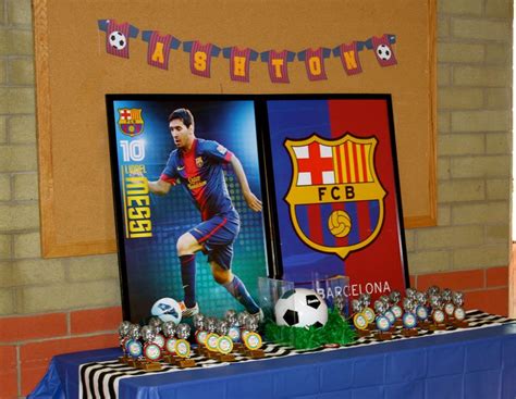 Ashton's 7th Birthday! Soccer Messi Barcelona (With images) | Soccer birthday, Messi birthday ...