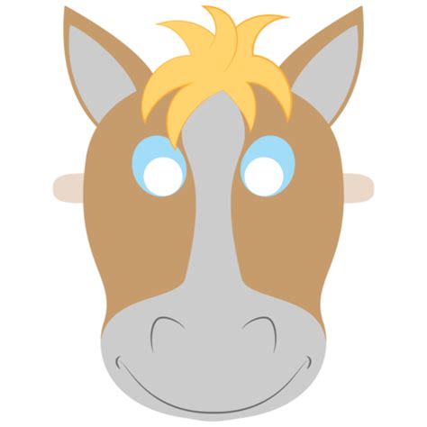 Horse Mask Template | Free Printable Papercraft Templates