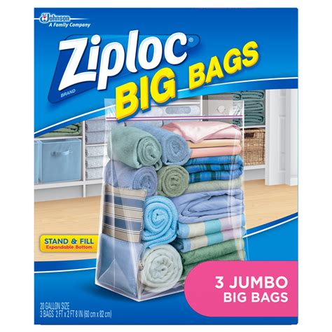 Ziploc Big Bags, Jumbo, 3 ct - Walmart.com - Walmart.com