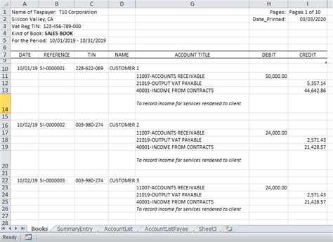 Sample - Books Of Accounts - Looseleaf and CAS