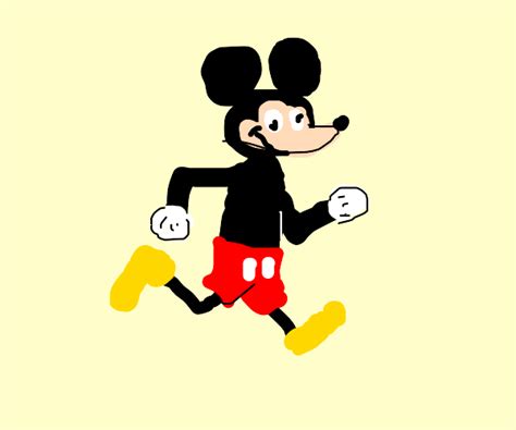 Mickey Mouse Running - Drawception