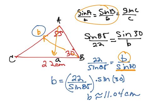 SAS area formula & Law of Sines | Math, geometry | ShowMe