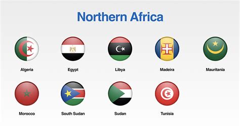 Free Set of Africa Flags Icons for your Presentations - PresoMakeover