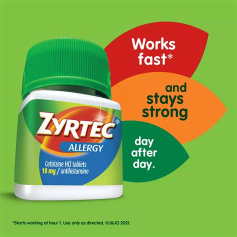 Zyrtec Allergy 24 Hour Relief Tablets - 10 mg - Shop Sinus & allergy at ...