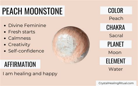 Peach Moonstone Meaning & Healing Properties - Crystal Healing Ritual