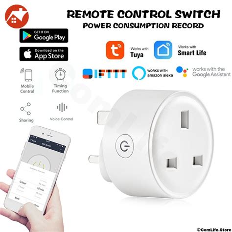 ⚡READY STOCK⚡Smart Plug Timer plug Smart life Tuya WIFI Smart Plug Socket Power Switch Home ...