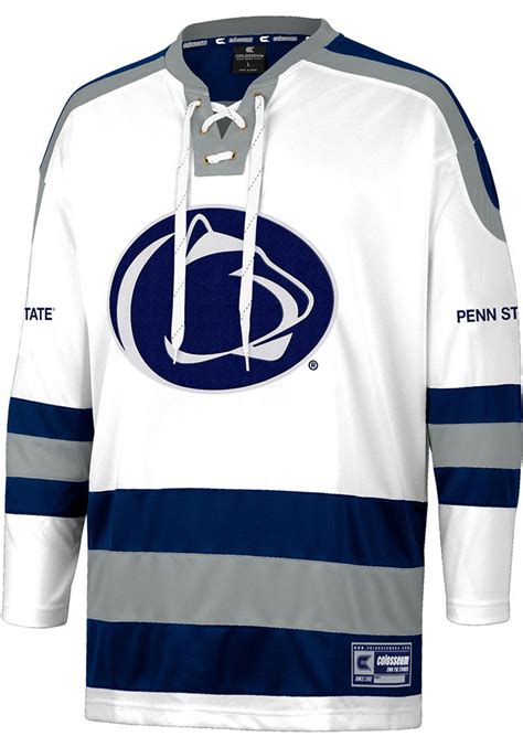 Colosseum Penn State Nittany Lions Mens White Czerik Hockey Jersey