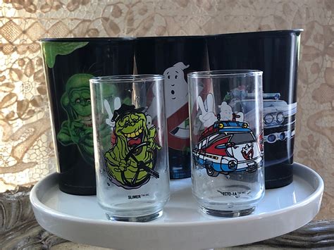 quality of service Vintage 1989 Ghostbusters II Slimer Bus Driver Promo Drinking Glass Official ...