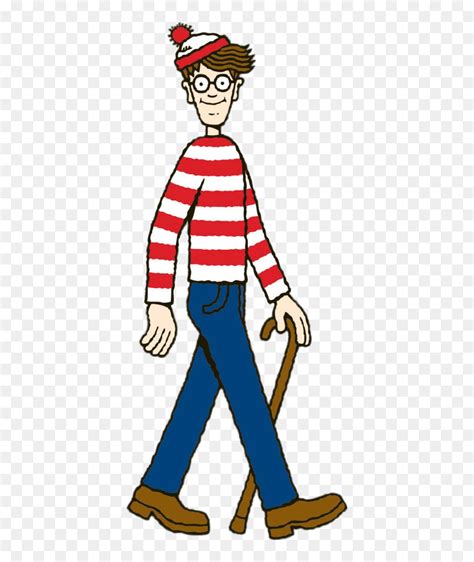 Wally Walking" Title="wally Walking - Funny Memes Wheres Waldo, HD Png Download - vhv