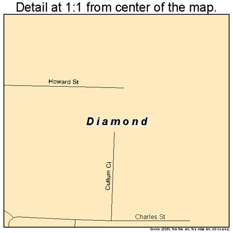 Diamond Missouri Street Map 2919432