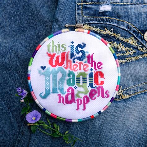 Cross Stitch Sampler, Cross Stitch Quote, Needlepoint, Magic Cross Stitch Font, Art Cross Stitch ...