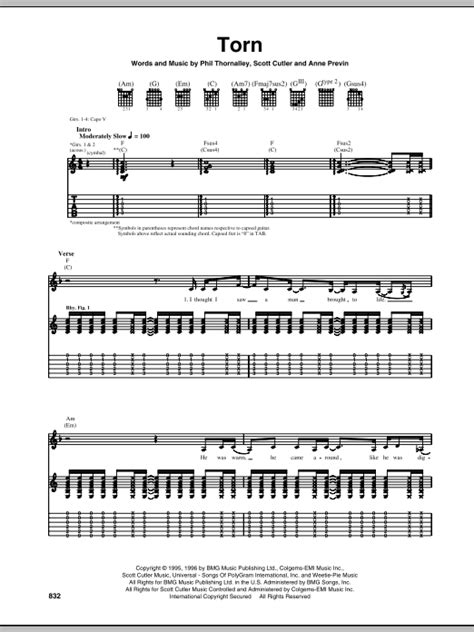 Torn by Natalie Imbruglia - Guitar Tab - Guitar Instructor