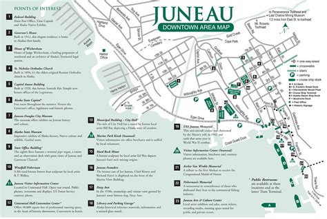 Juneau Downtown Area Map