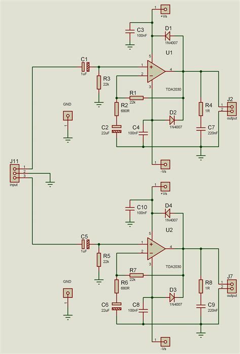 Tda2030 Subwoofer Amplifier Circuit Diagrams